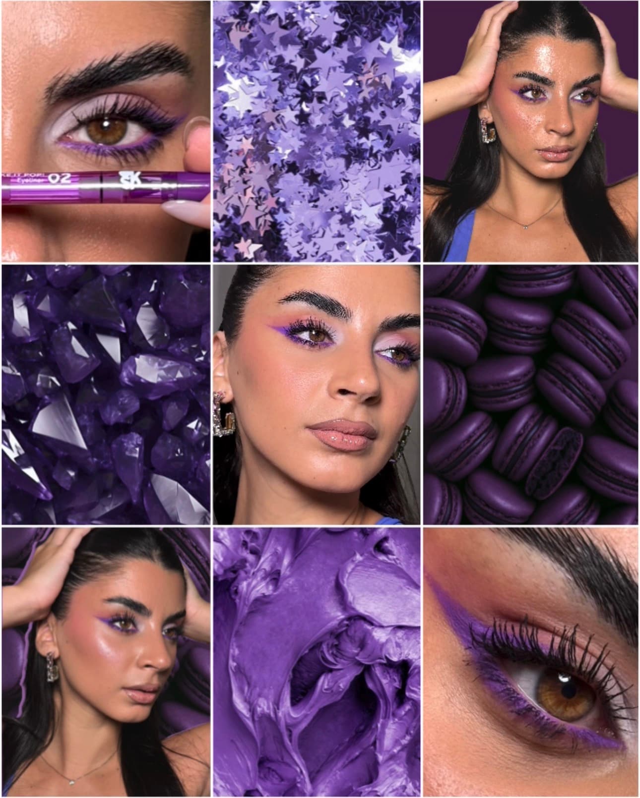 Campagna beauty — eyeliner viola